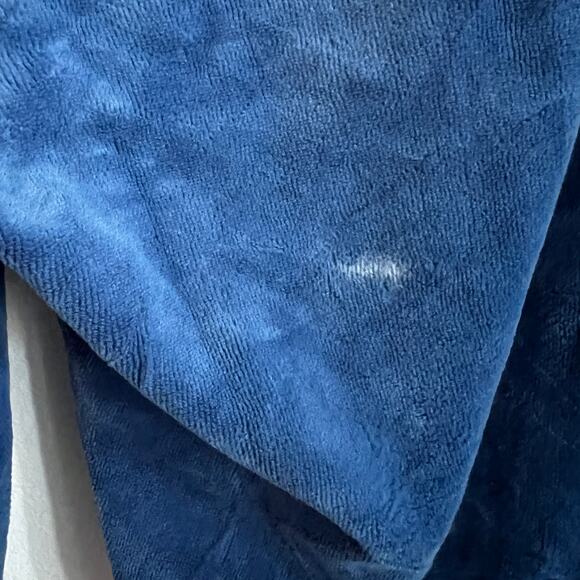 JUICY COUTURE Blue Velour Jogger Flare Pants Track Women Large Y2K 2000s - Picture 6 of 9